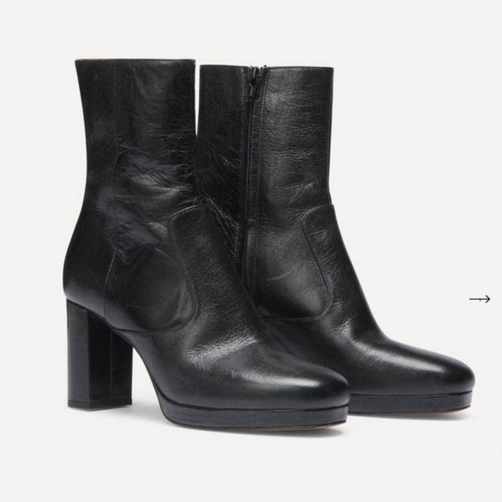 ba&sh CHELBI platform boots NIB, Black 40